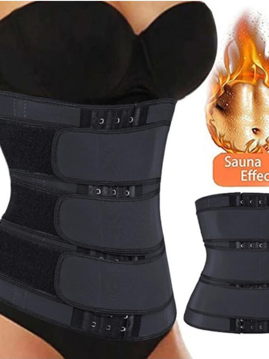 BASIC Casual Skinny Black Waist Trainer