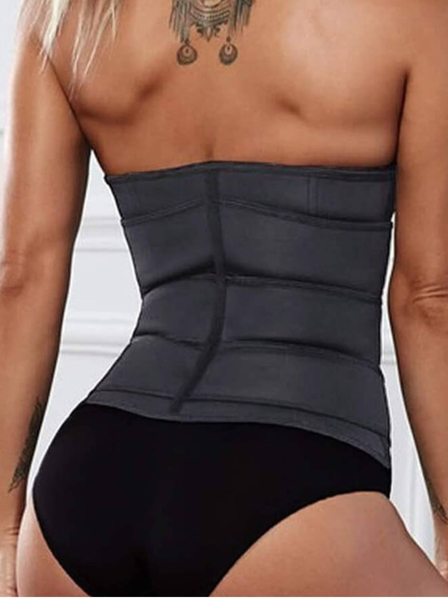 BASIC Casual Skinny Black Waist Trainer