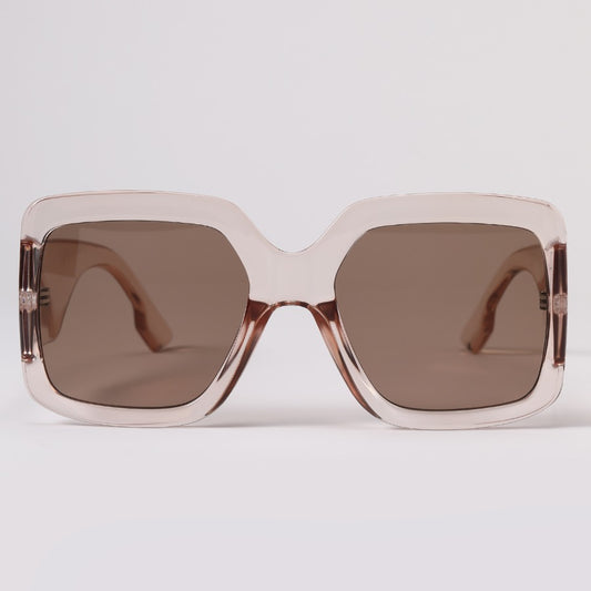 Wide Frame Patchwork Sunglasses